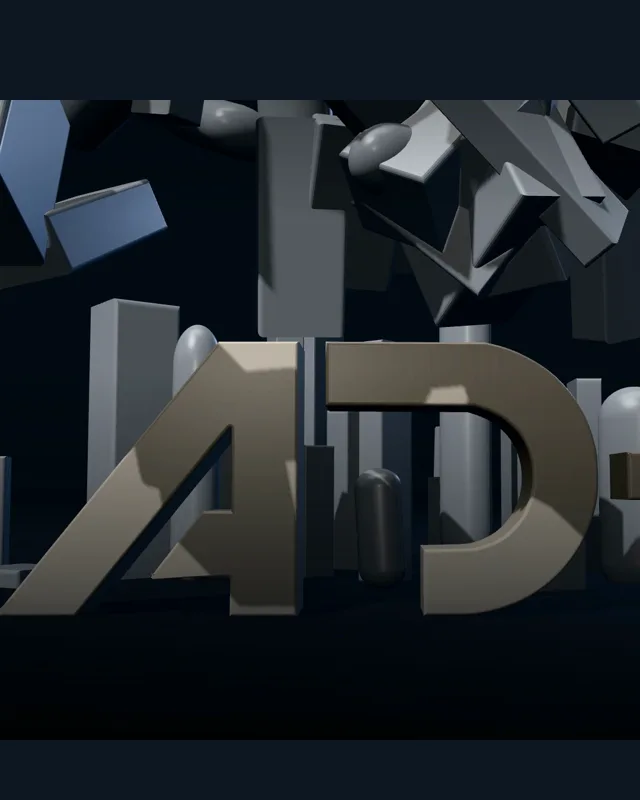 A copper component among sculpted ceramic and metal forms